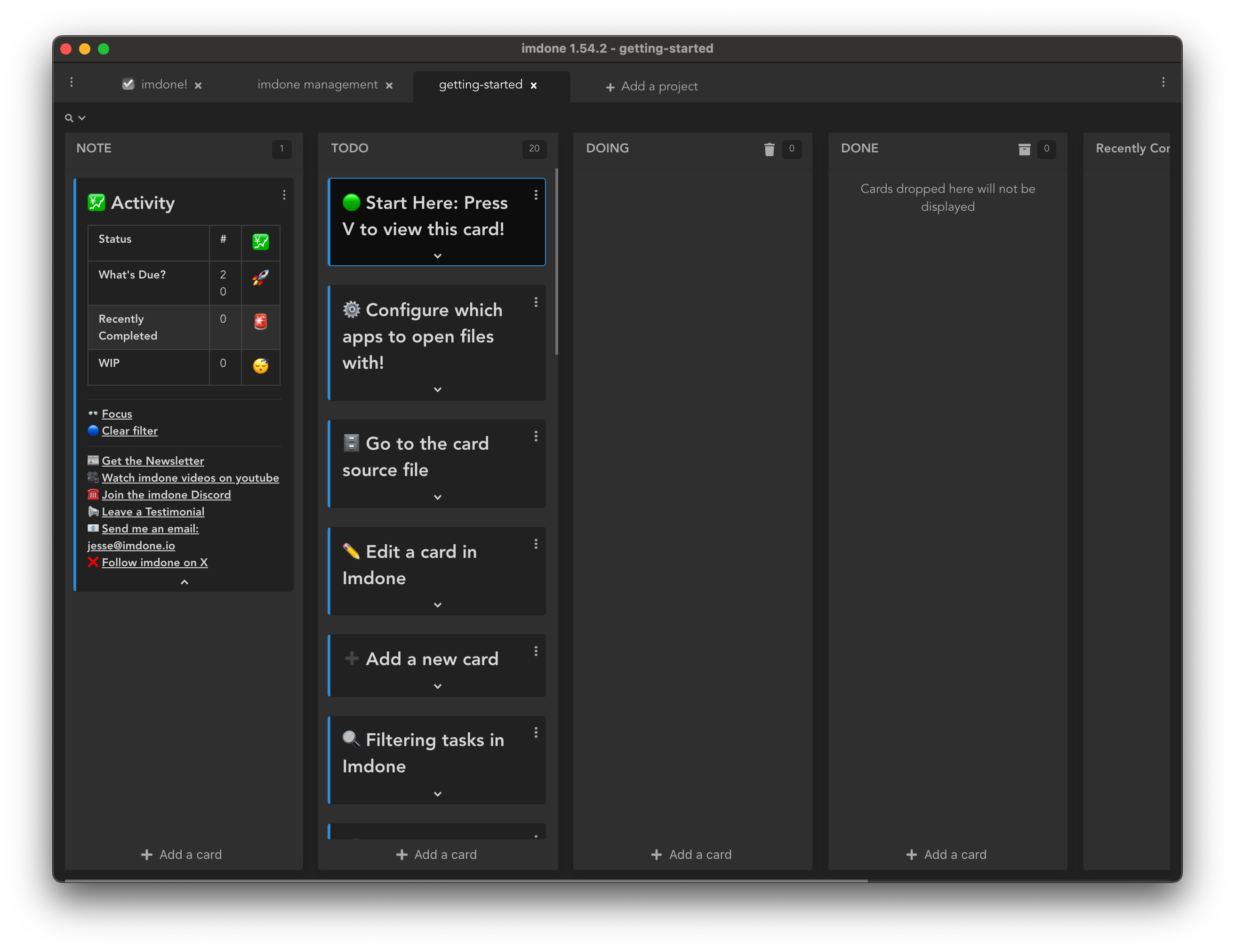 Imdone kanban application
